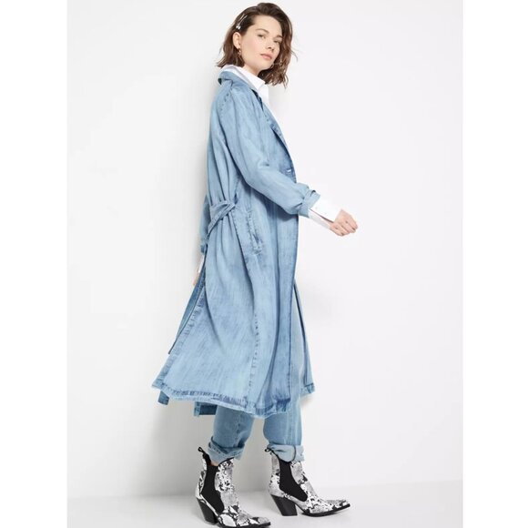 Lindex Long Lyocell Denim Jacket - Picture 1 of 13